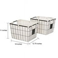 thumbnail image 6 of The Better Homes & Gardens Medium Black Wire Basket Set With Chalkboard Labels & Liner, 6 of 6