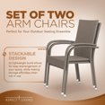 thumbnail image 5 of Aspect Living Morgan Outdoor Wicker Chair  2pk, 5 of 11