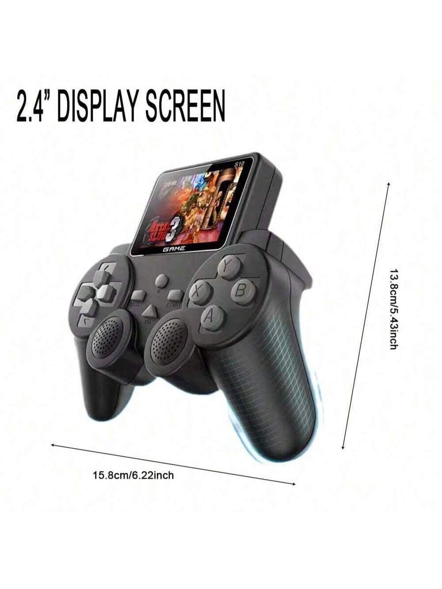 520-In-1 Retro Gaming Handheld Console With PlayStation, Built-In Classic Arcade Games, AV TV Output, 2.4" Screen, Rechargeable