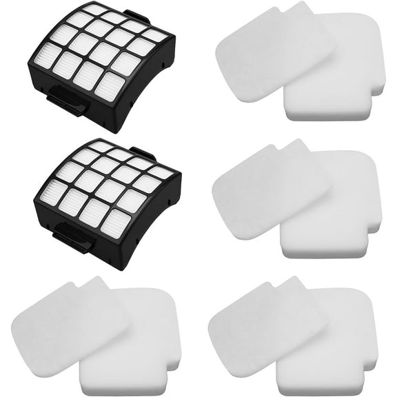 AZ3002 Filters for Shark AZ3002 AZ3000 AZ3000W for Stratos DuoClean PowerFins Vacuum Stratos Upright Vacuum, 2 HEPA and 4 Foam Filters