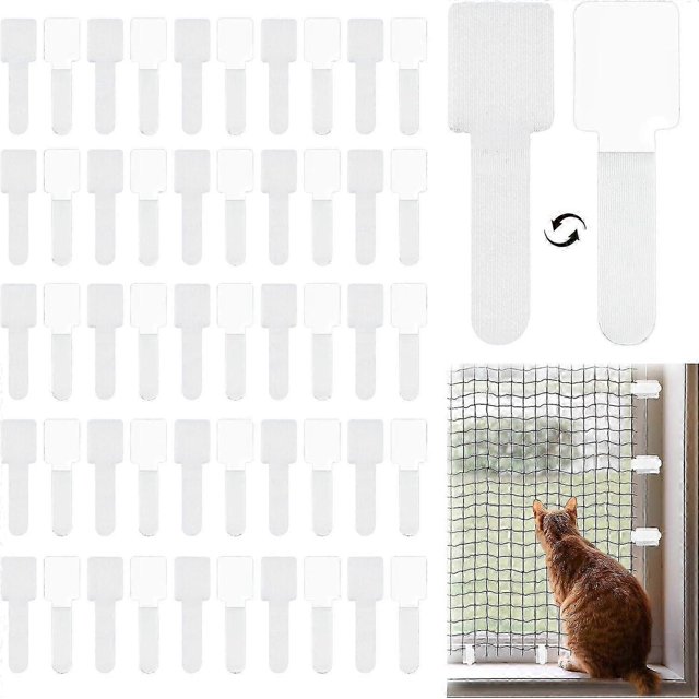50 Pcs Cat Net Fixing Hooks Hook for Protective Net (without Cat Net)