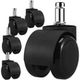 thumbnail image 1 of MOVTOTOP 5 Pcs Roulettes de Chaise Pivotantes Roulettes de Chaise de Bureau Roulettes de Remplacement pour Pieds de Meubles, 1 of 7