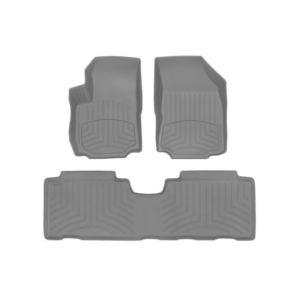 WeatherTech FloorLiner HP Custom Fit Floor Mats compatible with 2018-2024 Chevrolet Equinox - 1st & 2nd Row, Grey