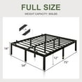 thumbnail image 7 of Feonase Full Size Metal Bed Frame, 14 Inch Platform Bed with 6 Non-Slip Mattress Gaskets, 7 of 7