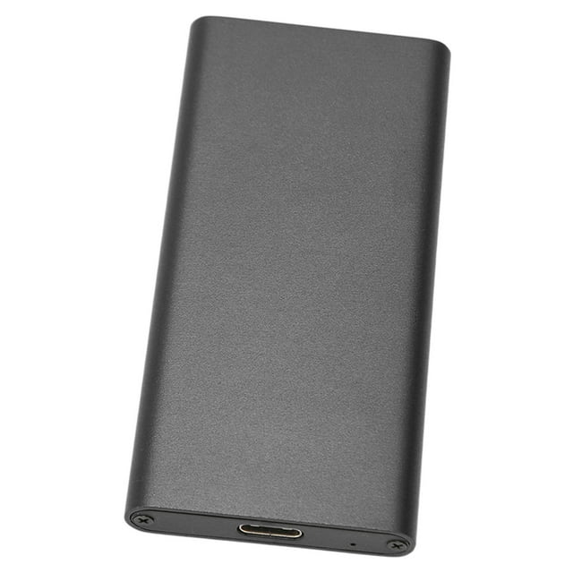 Caja De Unidad De Estado Sólido, Tyep C A MSATA Caja De Disco Duro Con Disipación De Calor En Modo De Hibernación Inteligente De 10 Minutos Para PC