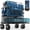 Blue, variant on Sekey 300L Foldable Wagon Cart with 330lbs Weight Capacity, Heavy Duty Folding Collapsible Wagon with Big All-Terrain Beach Wheels & Drink Holders for Outdoor (Khaki)