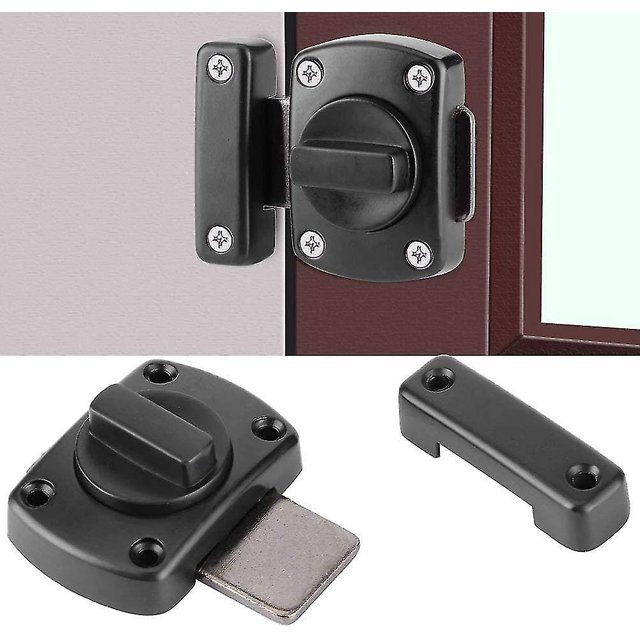 Cerradura de puerta giratoria, pestillo de seguridad giratorio para puerta de gabinete, puerta de baño