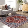 thumbnail image 3 of Anti-Slip Area Rug Short Shag Plush Flower Area Rug Moroccan Easy to Clean Washable Folding Back Rug Non-Shedding Area Rugs for Living Room, Bedroom,Children's Room, 3 of 9