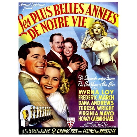 The Best Years Of Our Lives Dana Andrews Teresa Wright Fredric March Myrna Loy Virginia Mayo 1946 Movie Poster