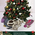 thumbnail image 6 of FMSHPON Hello Halloween Xmas Christmas Tree Skirt Stand Mat for Holiday Party Decoration Indoor Outdoor 48 inches, 6 of 6