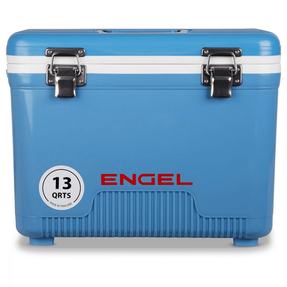 Engel 13 Quart Lightweight Fishing Dry Box Cooler with Shoulder 