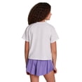 thumbnail image 3 of Reebok Girl's Athletic T-Shirt & Flutter Short, 2-Piece Set, Sizes 4-18, 3 of 10