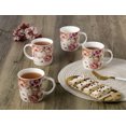 thumbnail image 4 of World Gifts Set of 4 Porcelain Mugs Durable Drinks Serving Ware - 12 oz Mugs Pink Floral, 4 of 4