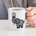 thumbnail image 4 of CafePress - Elephant Volleyball - 11 oz Ceramic Mug - Novelty Coffee Tea Cup, 4 of 4