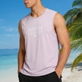 thumbnail image 2 of Xijirk Tank Tops Men,Performance Athletic Tank Top for Workout Sleeveless Shirt Moisture Wicking Gym Running Fitness Apparel for Training,Mens Tank Top,Pink,2XL, 2 of 7