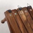 thumbnail image 4 of Accordion Wall Hanger, Wooden Coat Rack Wall Mounted, Hat & Cap Hook Rack, 16 Peg Hooks, Walnut Color, 4 of 5