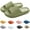 Green, variant on Cloud Slides Slippers for Women/Men,Summer Beach Eva Soft Platform Sole Lightweight Pillow Sandals Leisure Indoor Bathroom Anti-slip Shower Couples Shoes