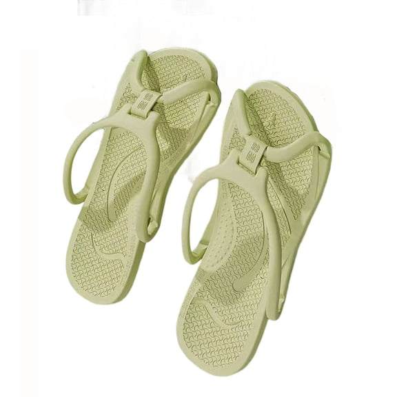 ibiyuan Womens Flip Flops Thong Sandals for Women Wide Non- Rubber Sole Outdoor Slippers for Women Lightweight Jelly Shoes Women