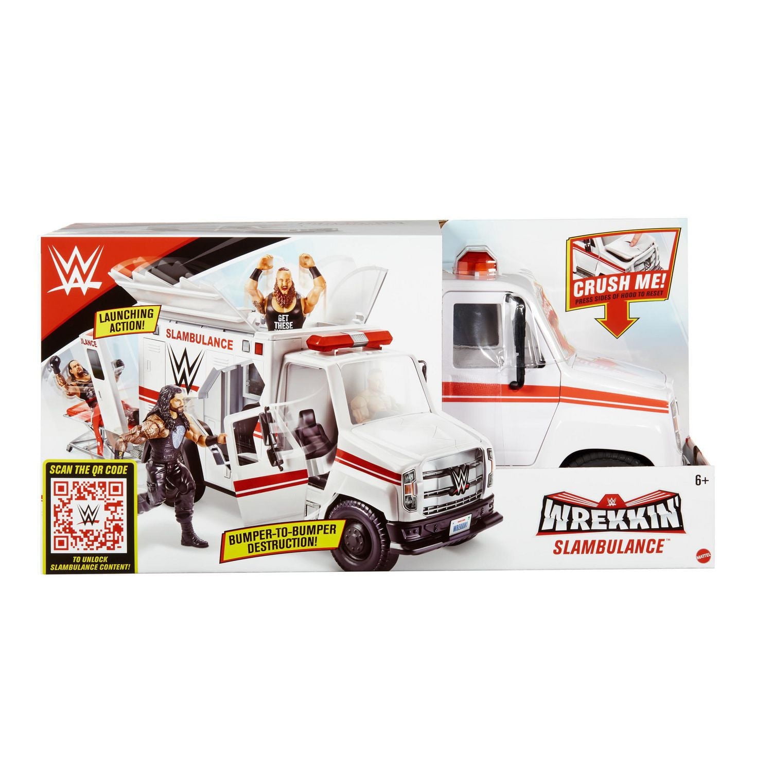 WWE マテル　アンビュランス　救急車 WWE Wrekkin' Slambulance Vehicle - Walmart.ca