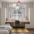 thumbnail image 6 of Curtains 84 Inches Long 2 Panels, Grey Retro Art Grommets Window Treatment Curtain, Spoon Fork Vintage Farmhouse Wooden Thermal Curtains Drapes for Living Room/Bathroom, 6 of 9