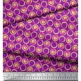 thumbnail image 2 of Soimoi Cotton Voile Fabric Floral & Circle Geometric Fabric Prints By Yard 56 Inch Wide, 2 of 3