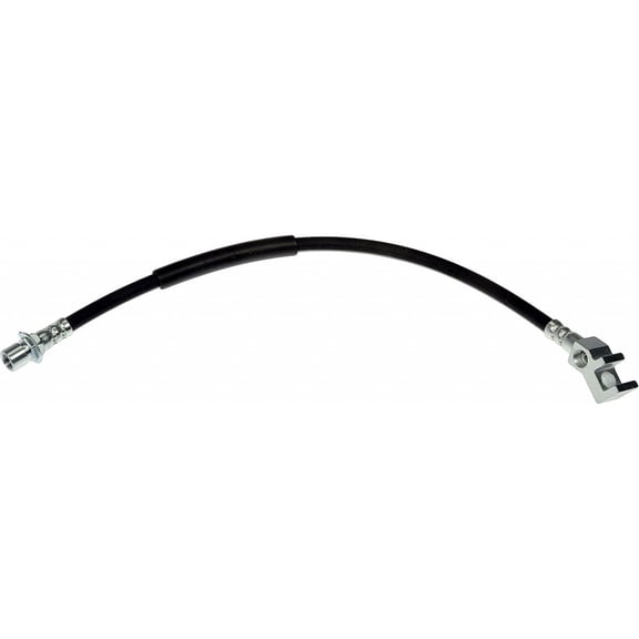 KarParts360 For Ford F-450 Super Duty 1999 00 01 02 03 2004 Brake Hose | Black Treated Steel | Flexible Hose | Junction End 1 | 3/8, 7/16 End 1 Thread Size | Replacement For F81Z-2282-NB, F81Z-2282-N