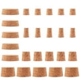 thumbnail image 5 of WEUVEB 30 Pcs Cork Stoppers Chocolate Round Decanter Stopper Replacement for Glass Bottles, 5 of 8