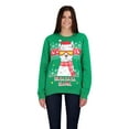 thumbnail image 2 of Holiday Hype Men's Festive Ugly Christmas Holiday Party Pull Over Sweatshirt, Fa La La Llama, Large, 2 of 3