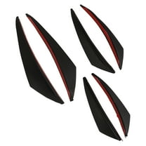 OUNONA 6pcs Car Spoiler Strips Automotive Front Bumper Spoiler Replacement Car Exterior Decorations