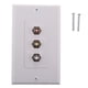 thumbnail image 5 of Placa de pared decorativa Strade Fareast Limited 3 Acopladores RCA Hembra Rojo Amarillo 4 piezas, 5 of 8