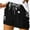 Black, variant on ZVNAΖH Womens Shorts with Pockets and Drawstring Waistband Loose Fit Casual Shorts for Women 2024