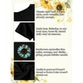 thumbnail image 5 of Anbech Sunflower Shirts for Women Graphic Tee Ladies Patriotic Tee Shirt Christian Top Short Sleeve, 5 of 7