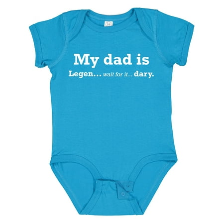 

Inktastic My Dad is Legendary Gift Baby Boy or Baby Girl Bodysuit