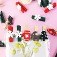 thumbnail image 5 of 20 piezas/lote de pinzas de madera para árbol de Navidad, alce, copo de nieve, mini marcos de fotos de ropa de madera, pinzas de papel, pinzas para la ropa, pinzas para manualidades, 5 of 5