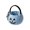 Blue, variant on Pastel Fabric Jack O Lantern Treat Bucket Gothic Halloween Tabletop Candy Station Decor, Elegant Spooky Seasonal Carry Tote for Entryway and Porch Displays