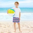 thumbnail image 6 of joogoo Fantasy Mermaid Scale Floral Boys Swim Trunks Beach Swimsuit Shorts Boxer 9-11Y, 6 of 8