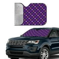 thumbnail image 3 of Kdxio Purple Mardi Gras Print Front Windshield Sun Shade,Folding Auto Sunshade for Car Truck SUV-Medium, 3 of 7