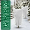 thumbnail image 4 of 2Pcs Plant Covers Freeze Protection with Zipper Drawstring Non-Woven Fabric Plant Frost Cover 31.49×47.24in Large Plant Frost Protection Bag Reusable Frost Blankets Plant Jackets for Pla, 4 of 11