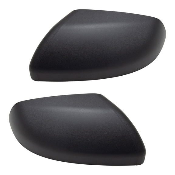 TRQ Mirror Cap Textured Black Pair Set of 2 for Ford Edge New MCA04334