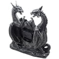 thumbnail image 4 of Mythical Dragon Duo Antique Look Desk Clock with Roman Numerals for Medieval Décor by Home 'n Gifts, 4 of 4