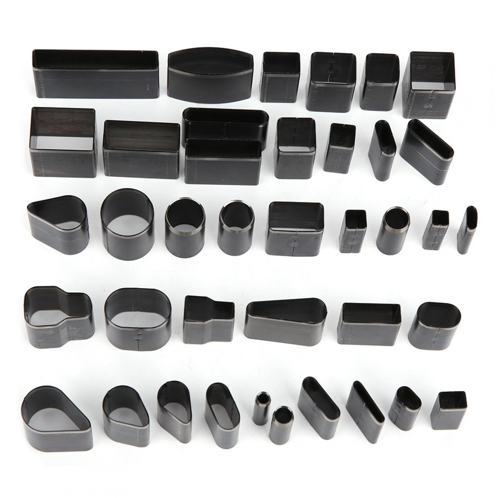 ESTINK Metal Hole Cutter,Leather Hole Puncher Set,39Pcs Hollow Hole Cutter Punch Set Short