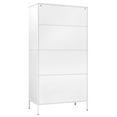 thumbnail image 3 of vidaXL Garde-Robe Blanche 90x50x180 cm Acier, 3 of 5