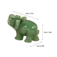 thumbnail image 2 of unbranded De Elefante De Piedra Verde Para Hogar Oficina Con Base Estable, 2 of 8