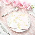 thumbnail image 3 of BalsaCircle 20 Pieces 13" x 13" Gold White Metallic Swirl Paper Napkins, 3 of 7