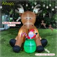 thumbnail image 2 of Inflable de Navidad venado reno de santa gigante de 2.5m de alto Artego, 2 of 8