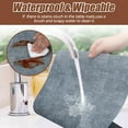 thumbnail image 5 of 4Pcs Leather Placemats with Coasters Rectangle Dual-Sided Unique PU Table Mats Heat Resistant Placemats for Dining 12" x 18", 5 of 8