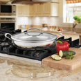 thumbnail image 2 of Cuisinart Contour Stainless 12-Inch Everyday Pan with Glass Cover, 2 of 2