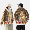 thumbnail image 6 of Kll Christmas Tree Print Men'S Women’s Upf 50+ Sun Protection Outdoor Hoodie Jacket Long Sleeve Fishing Hiking Performance Shirt- Large, 6 of 8