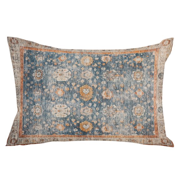 Gradual Brown Abstract Geometric Flower Throw Pillow Cover, Pillowcase Protectors with Zipper, Breathable Decorative Lumbar Pillow Case Cover, Pillow Shams for Couch Sofa 12x20Inch