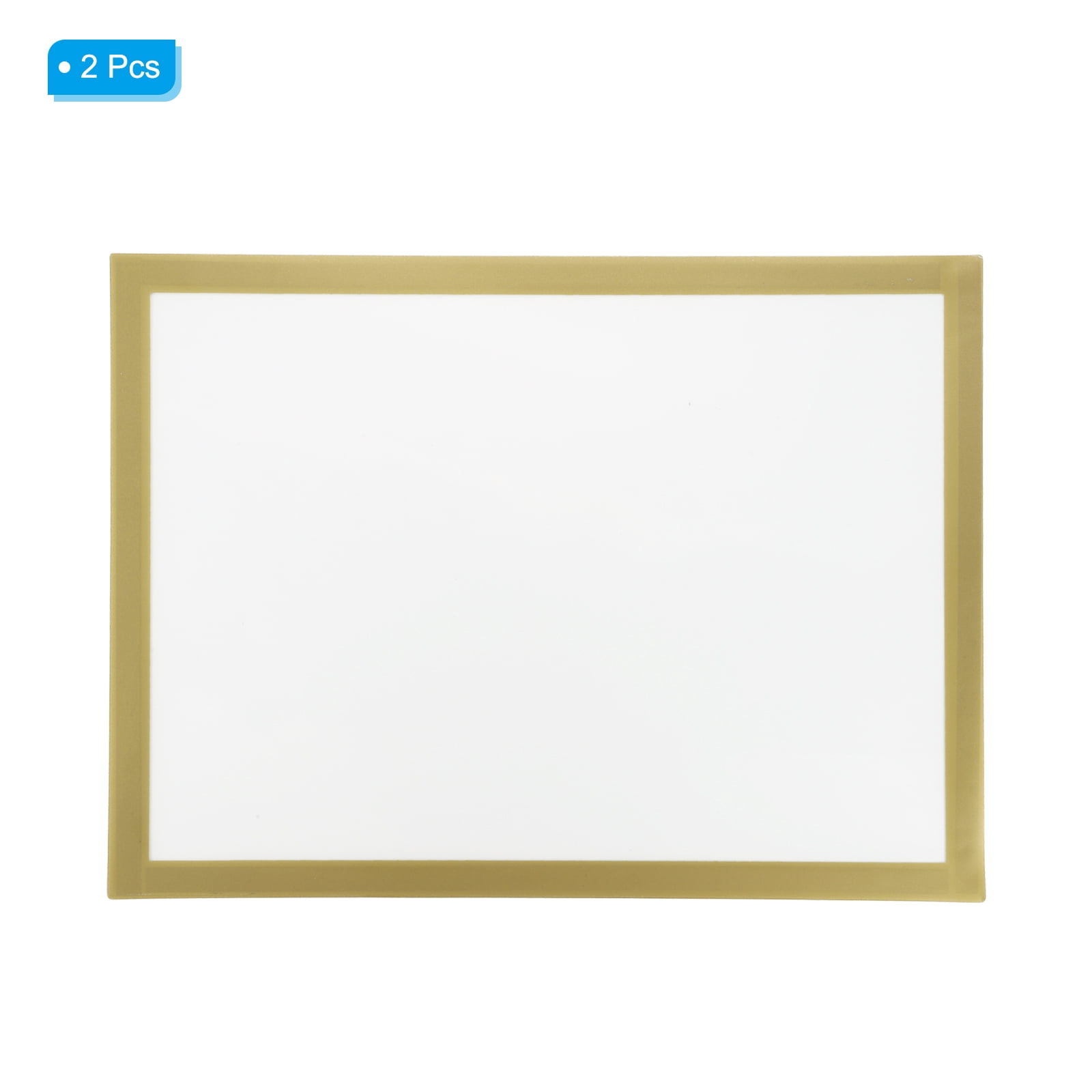 Uxcell 11.81" x 15.75" Diamond Paintings Frames, 2Pcs Diamond Art Frames Magnetic Picture Frame Self Adhesive for Refrigerator, Golden